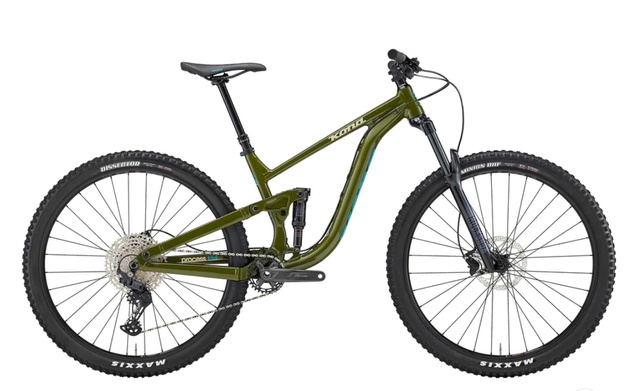 Велосипед двухподвес 29" Kona Process 134 Gloss Olive, XL - 185 - 196 см, 180 - 190 см, 190 - 200 см