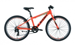 фото Велосипед 24" Leon JUNIOR 14G Vbr Al 2019 (оранжевый )