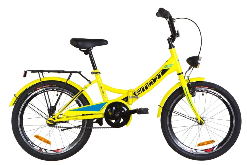 фото Велосипед 20" Formula SMART 14G St с багажником зад St, с крылом St, с фонарём 2019 (желтый)