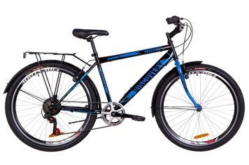 фото Велосипед 26" Discovery PRESTIGE MAN 14G Vbr St с багажником зад St, с крылом St 2019 (черно-синий)