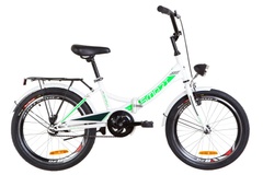 фото Велосипед 20" Formula SMART 14G St с багажником зад St, с крылом St, с фонарём 2019 (бело-зеленый )