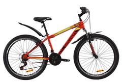 фото Велосипед ST 26" Discovery TREK AM Vbr с крылом Pl 2020 (красно-черный с салатовым)