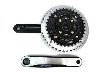 фото Шатун "квадрат" 170 мм, 42.34.24T MTB, алюмінієвий, чорний PROWHEEL