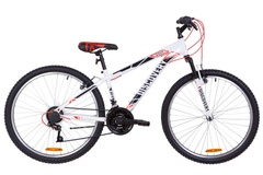фото Велосипед 26" Discovery RIDER AM 14G Vbr St 2019 (бело-красный с серым)