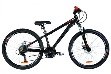 фото Велосипед 26" Optimabikes MOTION AM 14G DD Al 2019 (черно-оранжевый)