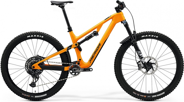 Велосипед двопідвіс 29" Merida ONE-FORTY 8000 (2023) orange, L - 178 - 185 см, 170 - 180 см, 180 - 190 см
