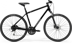 фото Велосипед гібридний 28" Merida CROSSWAY 100 (2021) glossy black(matt silver)