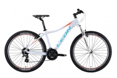 фото Велосипед 26" Leon HT-LADY AM 14G Vbr Al 2019 (бело-голубой с оранжевым)