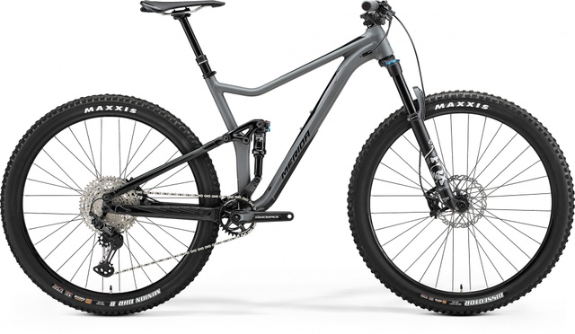Велосипед двопідвіс 29" Merida ONE-TWENTY 700 (2021) matt grey/glossy black, М - 167 - 183 см, 160 - 170 см, 170 - 180 см, 180 - 190 см