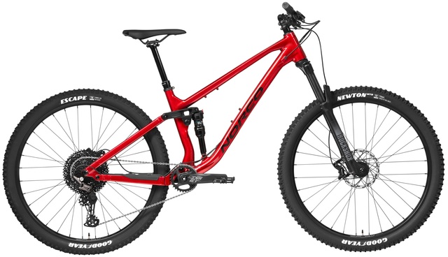 Велосипед двухподвес 29" Norco Fluid FS 4 (2023) red/black, L - 172 - 184 см, 170 - 180 см, 180 - 190 см