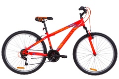 фото Велосипед 26" Discovery RIDER AM 14G Vbr St 2019 (красно-оранжевый с синим (м))