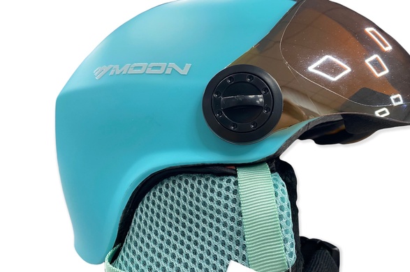 Шлем с визором MOON бирюзовый, M 1, 55, 56, 57, 58