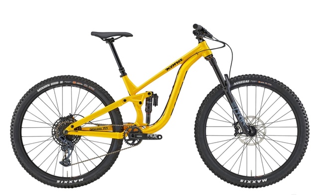 Велосипед двухподвес 29" Kona Process 153 DL Gloss Metallic Yellow, XL - 185 - 196 см, 180 - 190 см, 190 - 200 см