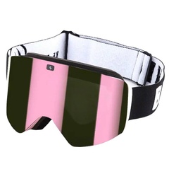 Маска очки Benice (магнитная) white black Pink