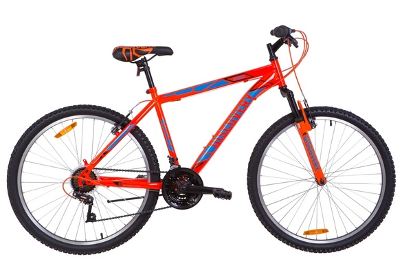 фото Велосипед 26" Discovery RIDER AM 14G Vbr St 2019 (оранжево-синий)