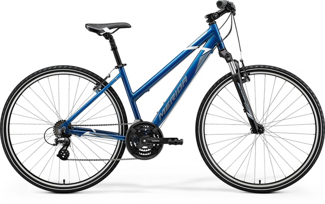 фото Велосипед жіночий 28" Merida CROSSWAY 10-V L (2021) blue(steel blue/white)