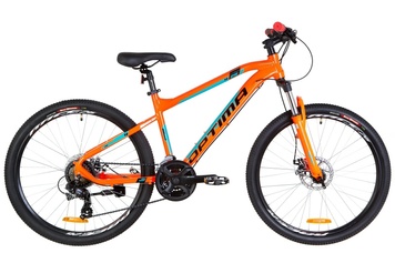 фото Велосипед 26" Optimabikes F-1 AM 14G DD Al 2019 (оранжево-бирюзовый)