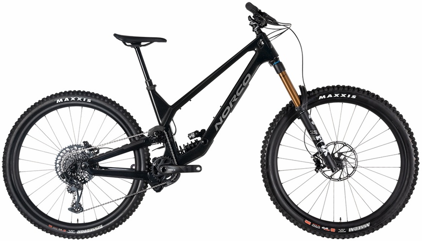 Велосипед двопідвіс 29" Norco Range C1 (2023) black/silver, S - 154 - 166 см, 150 - 160 см, 160 - 170 см