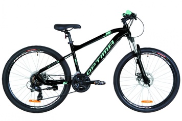 фото Велосипед 26" Optimabikes F-1 AM 14G DD Al 2019 (черно-бирюзовый (м))