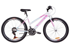 фото Велосипед 26" Discovery PASSION 14G Vbr St 2019 (бело-розовый с голубым)