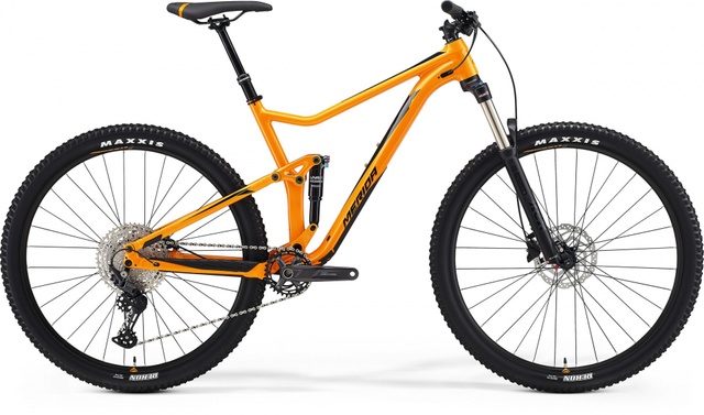 Велосипед двухподвес 29" Merida ONE-TWENTY 400 (2021) orange, М - 167 - 183 см, 160 - 170 см, 170 - 180 см, 180 - 190 см