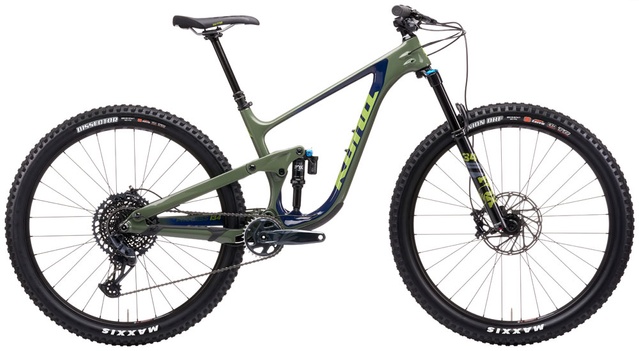 Велосипед двухподвес 29" Kona Process 134 CR (2021) gloss indigo/concrete green, L - 175 - 188 см, 170 - 180 см, 180 - 190 см