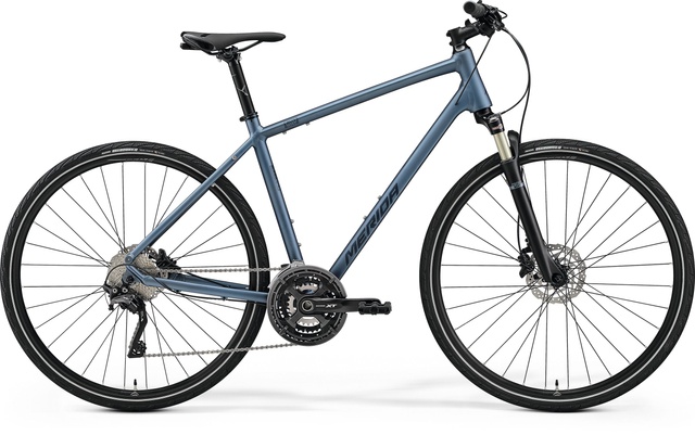 фото Велосипед міський 28" Merida CROSSWAY XT-EDITION (2023) matt steel blue (dark blue)