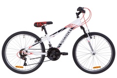 фото Велосипед 24" Discovery RIDER AM 14G Vbr St 2019 (бело-красный с серым)
