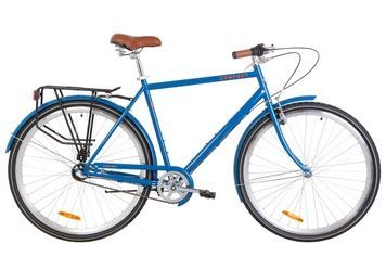 фото Велосипед 28" Dorozhnik COMFORT MALE 14G планет. St с багажником зад St, с крылом St 2019 (синий)