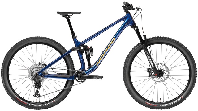 Велосипед двухподвес 29" Norco Fluid FS 2 (2023) blue/copper, S - 154 - 166 см, 150 - 160 см, 160 - 170 см
