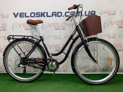 фото Велосипед 28" Dorozhnik CORAL 14G Vbr з багажником зад St, з крилом St, з корзиной