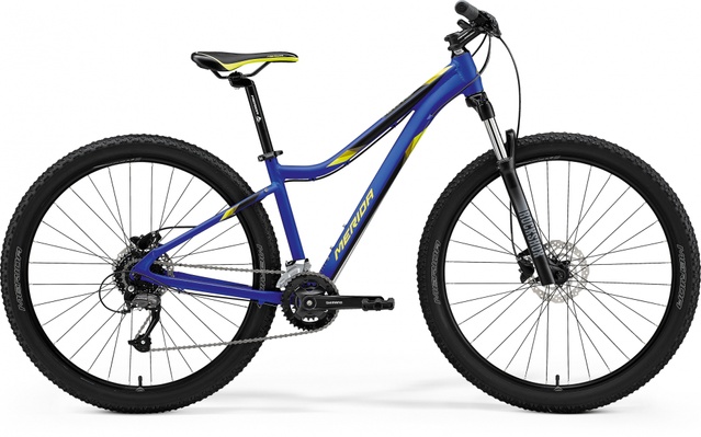 фото Велосипед женский 27.5" Merida MATTS 7.60-2X (2021) matt dark blue(yellow)