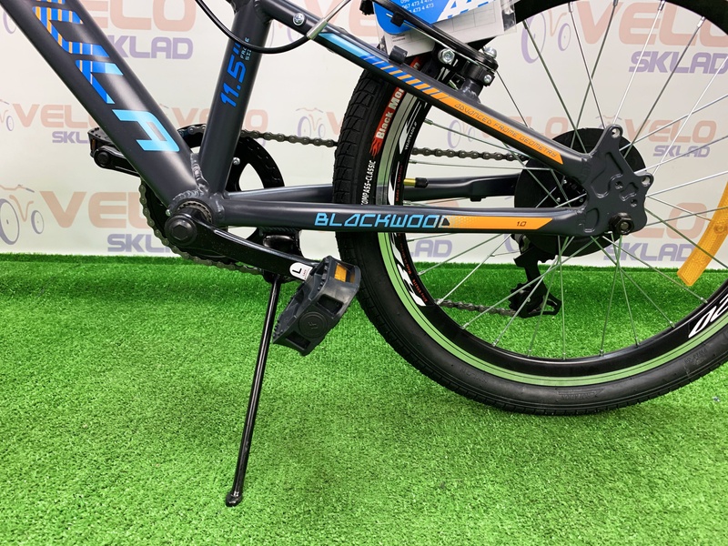 фото Велосипед AL 20" Formula BLACKWOOD 1.0 AM Vbr 2020 (серый с голубым и оранжевым (м))