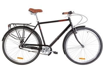 фото Велосипед 28" Dorozhnik COMFORT MALE 14G планет. St с багажником зад St, с крылом St 2019 (черный)