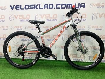 фото Велосипед AL 26" Formula THOR 1.0 AM DD 2020 (серебристо-черный с красным)