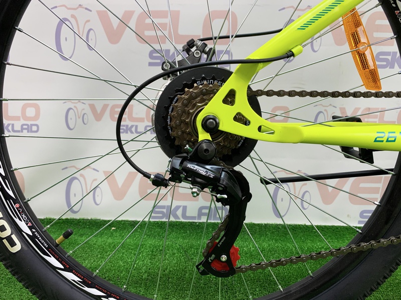 фото Велосипед 26" Formula DESERT 14G DD рама-14" ST желтый с крылом Pl 2020