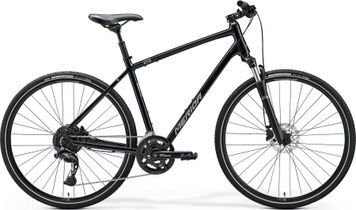 фото Велосипед MERIDA CROSSWAY 300 glossy black (silver) 2024