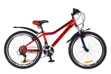 фото Велосипед 24" Formula FOREST AM 14G Vbr St с крылом Pl 2018 (красный)
