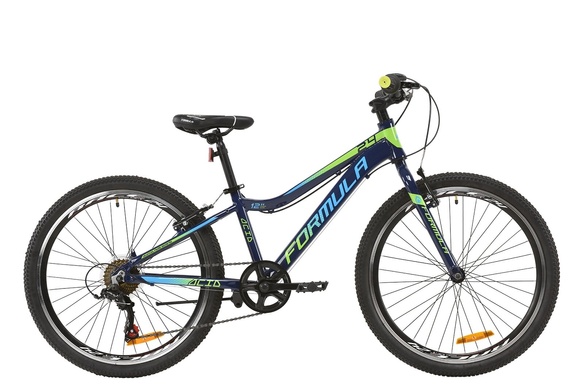 фото Велосипед AL 24" Formula ACID 1.0 Vbr 2020 (индиго с салатовым и голубым)