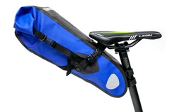 фото Велосумка "байкпакинг" под седло 62x14x14cm черно-синий BRAVVOS A2-402 водоотталк. материал