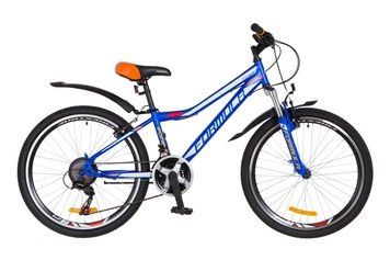 фото Велосипед 24" Formula FOREST AM 14G Vbr St с крылом Pl 2018 (сине-белый (м))