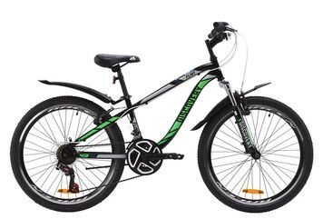 фото Велосипед ST 24" Discovery FLINT AM Vbr с крылом Pl 2020 (салатово-красный с хаки (м))